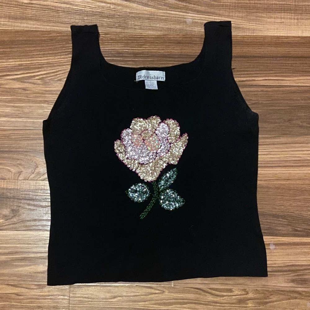 dressbarn top with flower